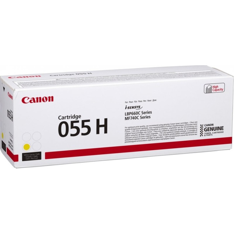 Canon 055H toner cartridge 1 pc(s) Original Yellow